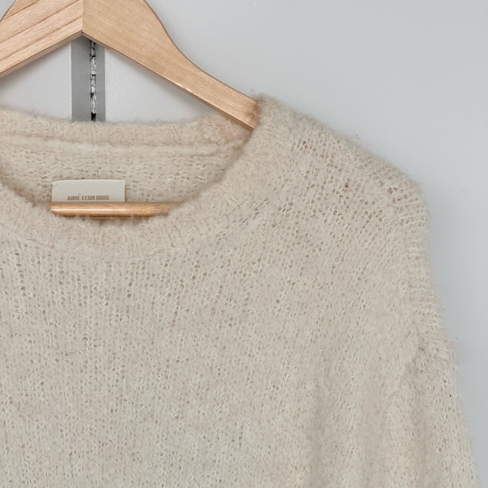 Aime Leon Dore Alpaca Wool Cream Sweater